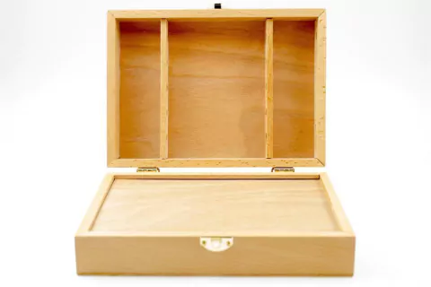 AD CAJA MADERA ARTISTICA Nº 36 PARA PINCELES 23X16,5X6,5 CM