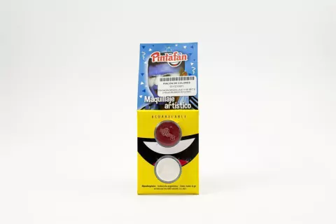 PINTAFAN MAQUILLAJE 4 GS SET X 2 ROJO-BLANCO 0013-0001