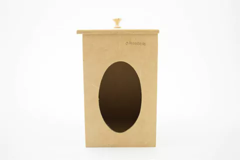 MDF CAJA ESPECIERO CON VIDRIO 10X10X16 CM FF.1