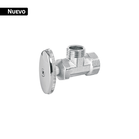 Llave angular 1/2", multivuelta, roscable, FOSET BASIC 45403