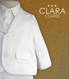 Saco de gabardina blanca