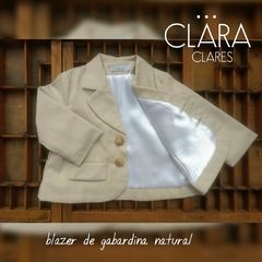 Saco de gabardina beige