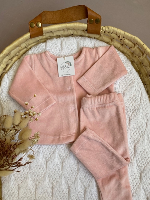 CONJUNTO PLUSH/ROSA BEBÉ