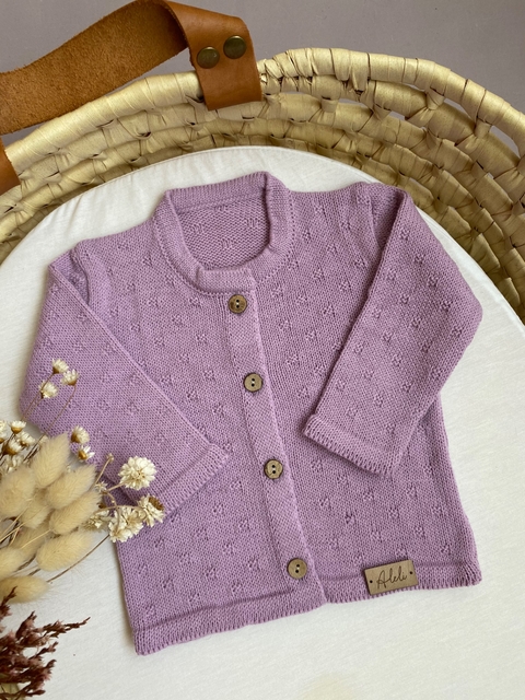 CARDIGAN PLUMETI /LILA