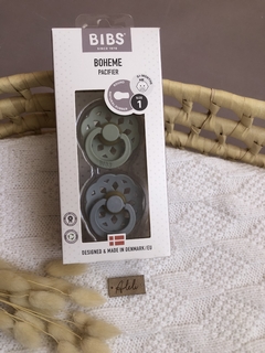 CHUPETES BIBS BOHEME/ PACK SAGE-CLOUD - comprar online