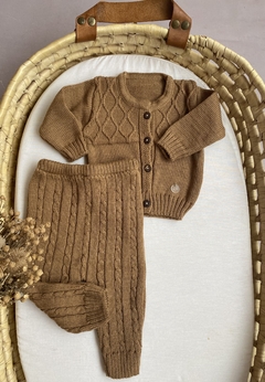 CONJUNTO TEJIDO ROMBOS/TOSTADO - comprar online