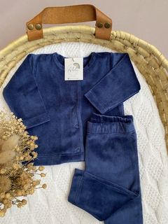 CONJUNTO PLUSH/AZUL MARINO