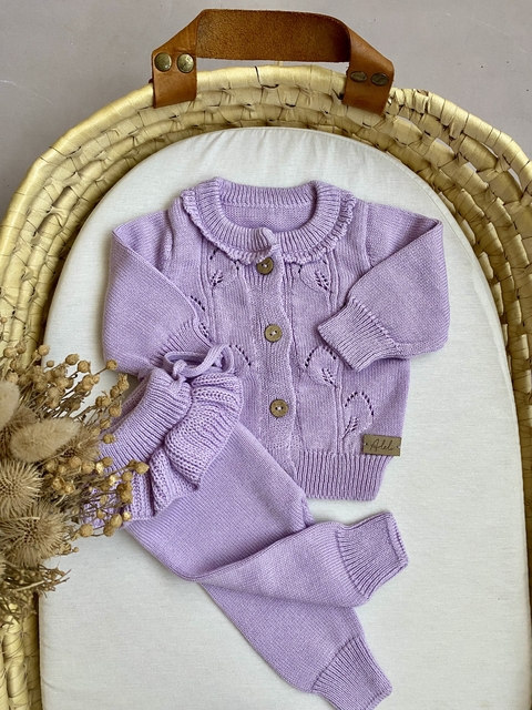 CONJUNTO TEJIDO OLIVIA/LILA - comprar online