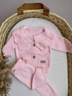 CONJUNTO SIBERIA/ROSA BEBÉ