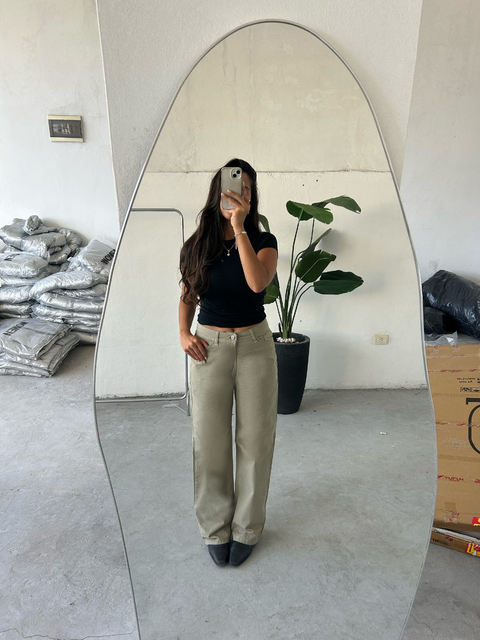 WIDE LEG CHROMA BEIGE - comprar online