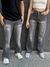 WIDE LEG DRUK - indigo denim