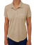 Camiseta Feminina - Gola Polo Bege - Baby Look - comprar online