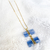 COLAR DUPLO CIANITA AZUL na internet