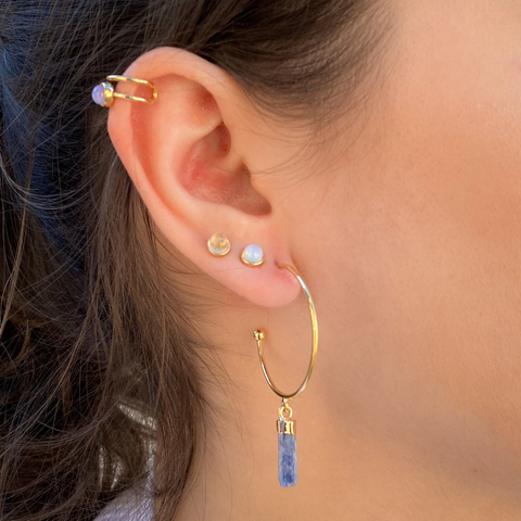 BRINCO ARGOLA CIANITA AZUL