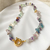 CHOKER CASCALHO FLUORITA
