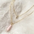 COLAR DUPLO PONTO DE LUZ QUARTZO ROSA - comprar online