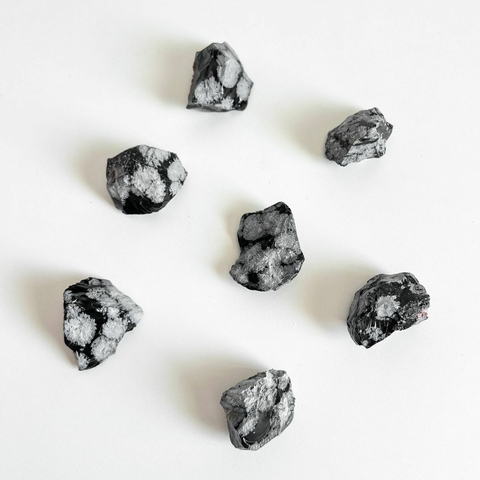 OBSIDIANA FLOCO DE NEVE BRUTA - Antiestresse e Desapego