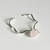 BRACELETE ONDAS QUARTZO ROSA - Prateado