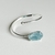 BRACELETE GAIA ÁGUA MARINHA - Prateado - comprar online