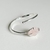 BRACELETE GAIA QUARTZO ROSA - Prateado - comprar online