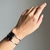 BRACELETE TURMALINA REGULÁVEL - Prateado