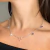 COLAR ESTRELAR (Ametista e Cristal) - Prateado - comprar online
