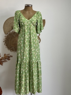 Vestido longo com mangas - loja online