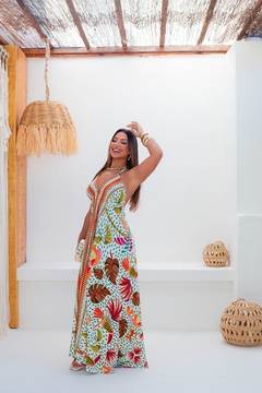 Vestido longo lenço - Coleção Belezas do Pantanal na internet