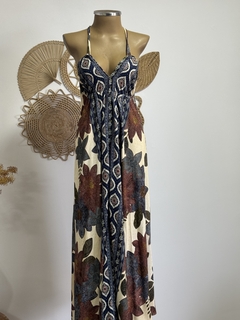 Vestido longo lenço - Boho - comprar online