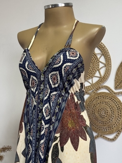 Vestido longo lenço - Boho - Maria Mariá Moda e Acessórios