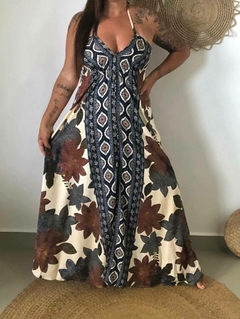 Vestido longo lenço - Boho na internet