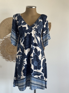 Imagem do Vestido curto com mangas