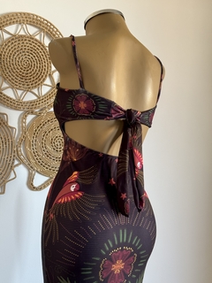 Vestido Midi malha canelada - Maria Mariá Moda e Acessórios