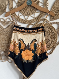 Blusa lenço - Dupla face - Coleção Mistura do Cerrado - Maria Mariá Moda e Acessórios