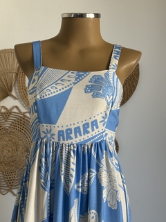 Vestidos longo com alças largas e decote quadrado - loja online