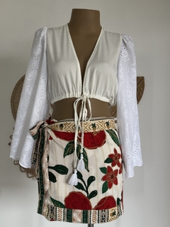 Cropped Pompom - Maria Mariá Moda e Acessórios