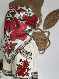 Lenço multiformas - Coleção Encanto das flores - Maria Mariá Moda e Acessórios