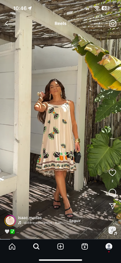 Vestido curto com alças reguláveis - loja online