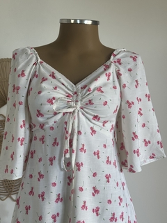 Vestido curto ciganinha
