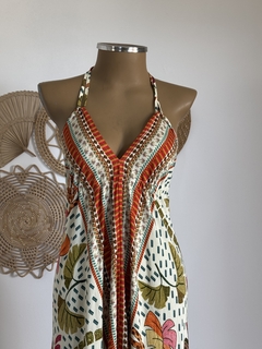Vestido longo lenço - Coleção Belezas do Pantanal - comprar online