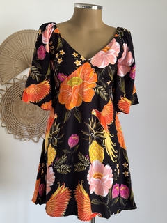 Imagem do Vestido curto com mangas
