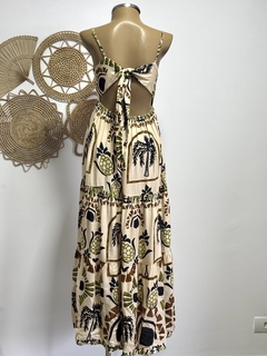 Vestido longo amarração nas costas - Verona
