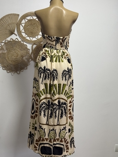 Vestido longo amarração no pescoço- Verona - loja online