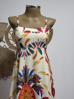 Vestido longo decote quadrado - Desejo Tropical - comprar online