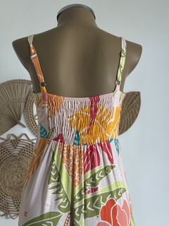 Vestido longuete - ajuste frontal - Bella Flor - comprar online