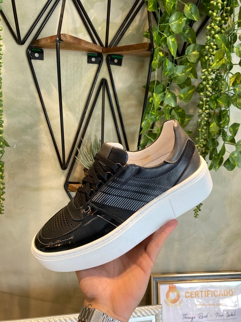 Sapato Flat Sneaker Black