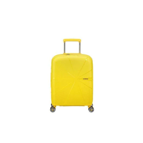 Mala de Viagem Pequena Polipropileno Expansível Rodas Duplas 360 Cadeado TSA Samsonite American Tourister Starvibe - AMARELA - comprar online