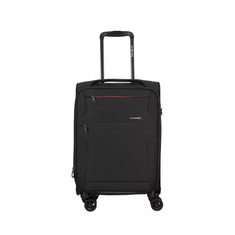 Mala de Viagem Pequena Bordo Poliéster Expansível Rodas 360 Cadeado TSA Samsonite Bahia Lite - PRETA - comprar online