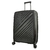 Mala de Viagem Grande Polipropileno Expansível Rodas Duplas 360° Cadeado TSA - SWISSLAND - YS21278P-G - PRETA
