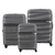 Kit Jogo de Malas de Viagem Polipropileno Expansível Rodas Duplas 360º Cadeado TSA American Tourister LINEX By Samsonite - TITANIUM